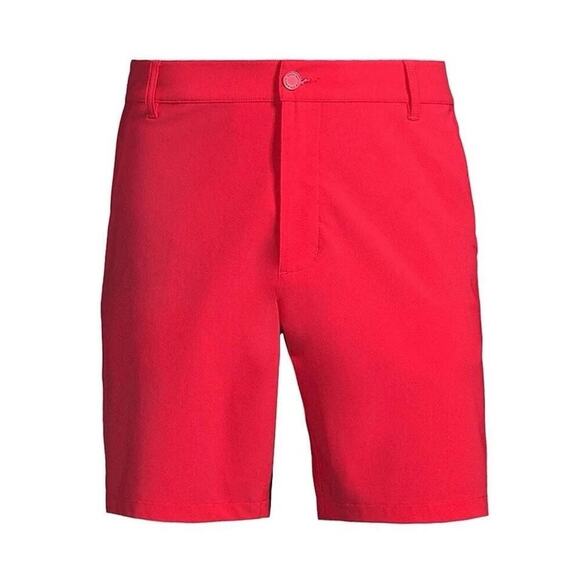 Rhone Resort Shorts Unlined Stretchy Chino Style Pockets In Red Size 40 - Picture 3 of 13